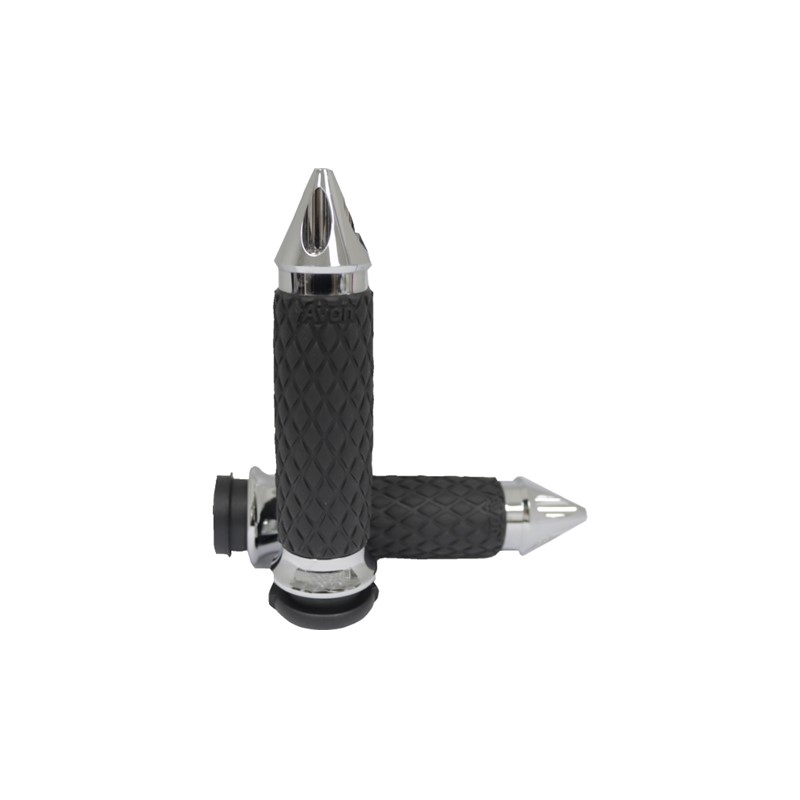 Spike Diamond Contour Grips, 2011 Harley Davidson FLSTFB Fat Spike Diamond Contour Grips, 2011 Harley Davidson FLSTFB Fat