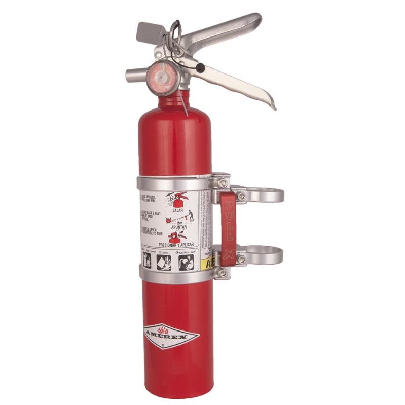 2.5lb. Red Amarex Extinguisher with Quick Release Mount AXIA 2.5 FIRE EXT W/QR MNT SIL 2 CLAMPS NEEDED
