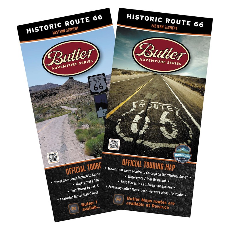 Historic Route 66 Maps BUTLER HISTORIC RTE 66 MAP SET