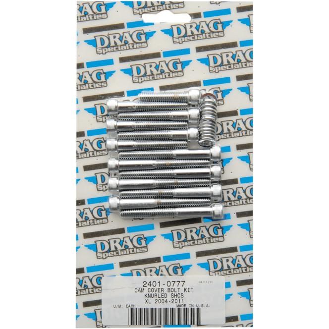 Cam Cover Chrome Socket-Head Bolt Set - Knurled, 1993 Harley