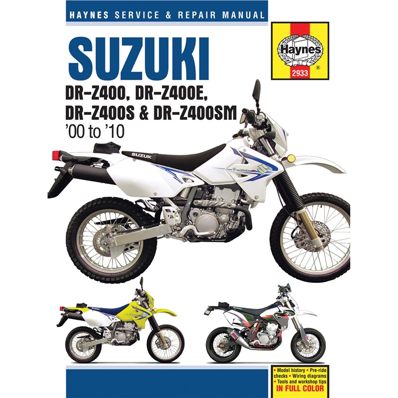 Repair Manuals MANUAL SUZ DRZ400 00-10