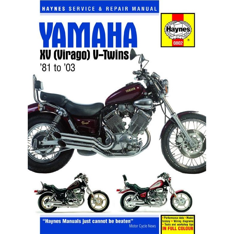 Repair Manuals MANUAL YAM XV VIRAGO 81-00
