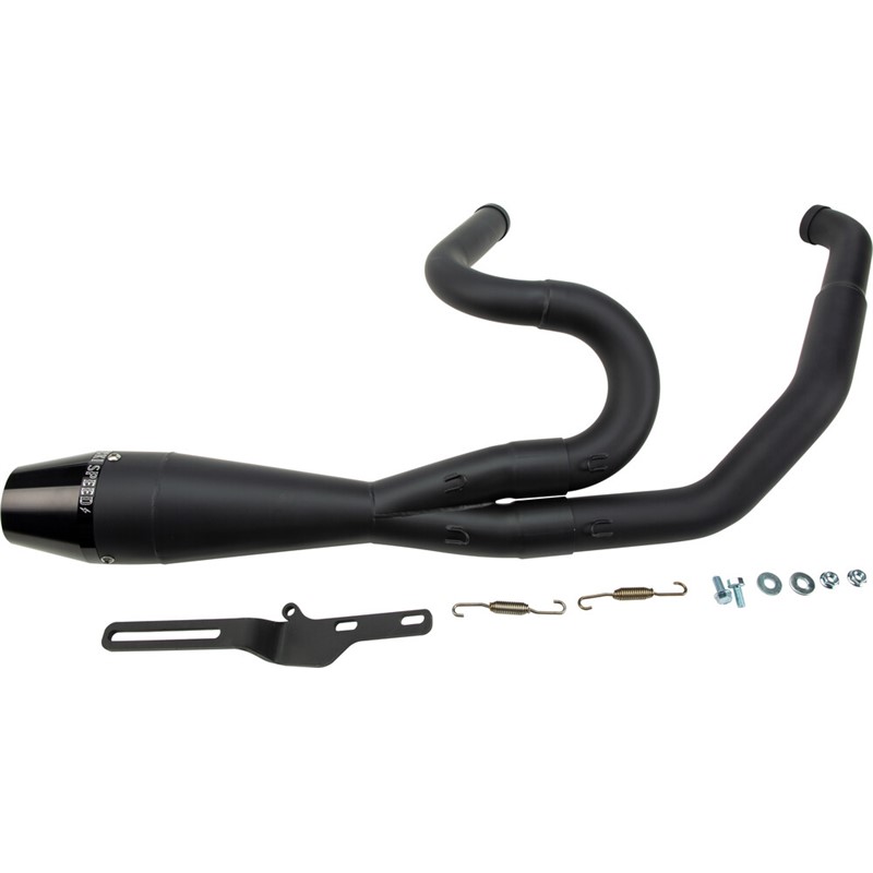 2 In 1 Shorty Pipe for Touring Models 2IN1 TWIN CAM FLT SHORTY BLACK