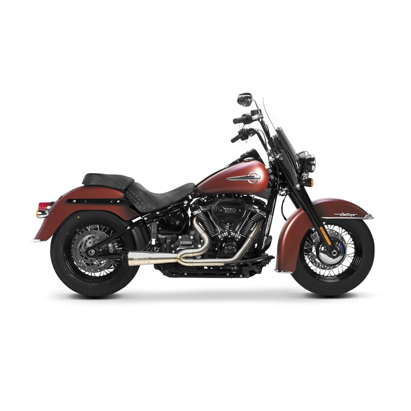 2-1 Full Length Exhaust Systems COMP S 2IN1 EXHAUST SOFTAIL BRUSHED W/CARBON END CAP