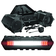 800 Watt Bluetooth All Terrain Sound System with 8in. Speakers and Light Bar