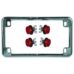 License Plate Frame Holders with Reflectors