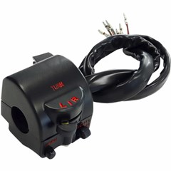 Left Side Handlebar Switch Assembly w/ Built-In Clutch Perch and Mirror Mount
