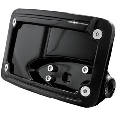 Curved Horizontal Side Mount License Plate Holder