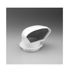 4in. Snap-In Deluxe Low Profile PVC Cowl Vent