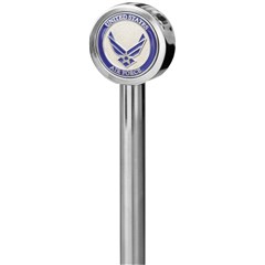 9in. Stainless Steel Flag Pole with Topper