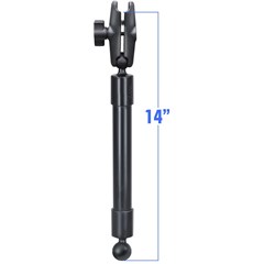 14in. Long Extension Pole with Two 1in. Diameter Ball Ends