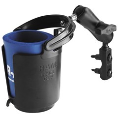RAM Brake/Clutch Reservoir Mount with Self-Leveling Cup Holder and Cozy