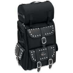 S3500S Deluxe Sissy Bar Bag with Studs