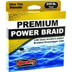 200lb Premium Power Braid Downrigger Line Kit