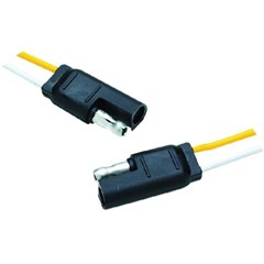 2 Pole Molded Line Connector with 12in. Lead On Each Side 