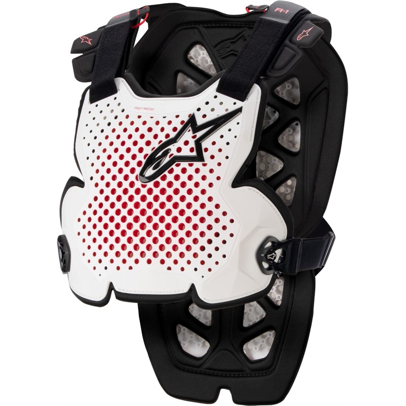 A-1 V2 Chest Protector A-1 CHEST PROTECTOR WHITE/BLACK/RED XL/2X