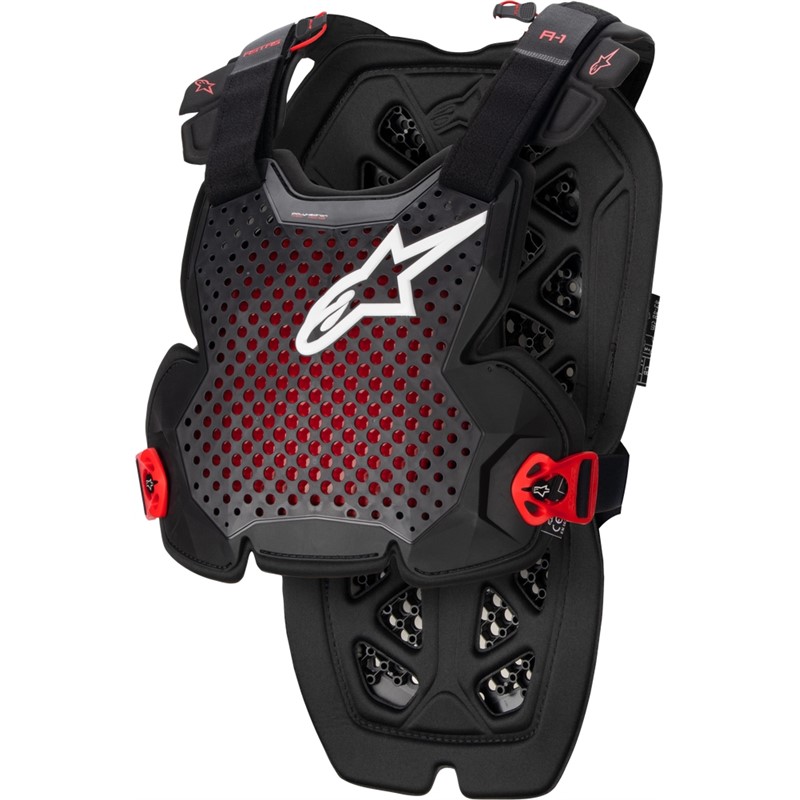 A-1 V2 Chest Protector A-1 CHEST PROTECTOR ANTHRACITE/BLACK/RED  XL/2X