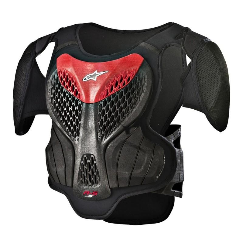 A-5 S Youth Body Armor ALPINESTARS A5S BODY ARMOR S/M YOUTH BLK/RED