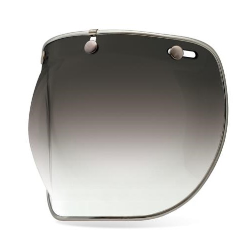 3-Snap Bubble DLX Shield for Custom 500 Helmets PS 3-SNAP BUBBLE DLX SHLD SMOKE GRADIENT