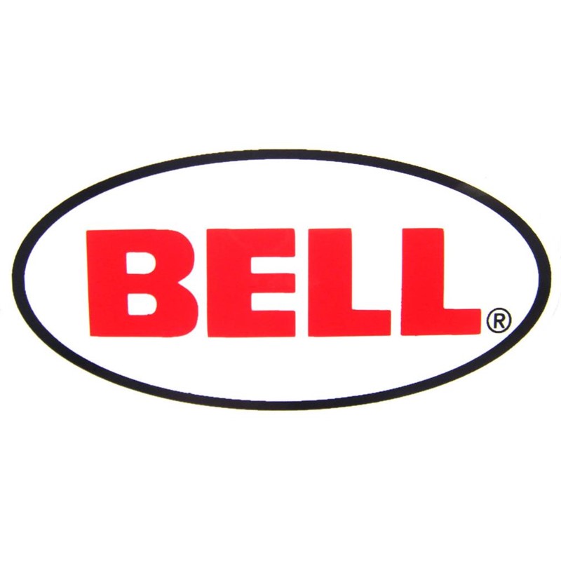 Bell Oval Stickers BELL OVAL 80MM DCL, PKG 25