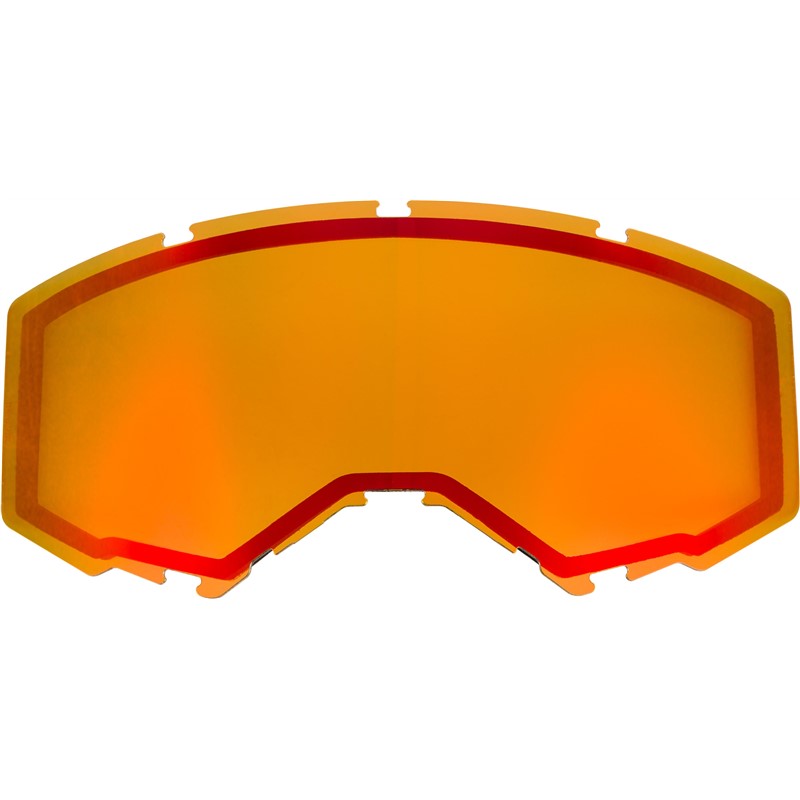 2019 Non-Vented Dual Lens  FLY '19 DUAL LENS W/O VENTS RED MIR/AMBER