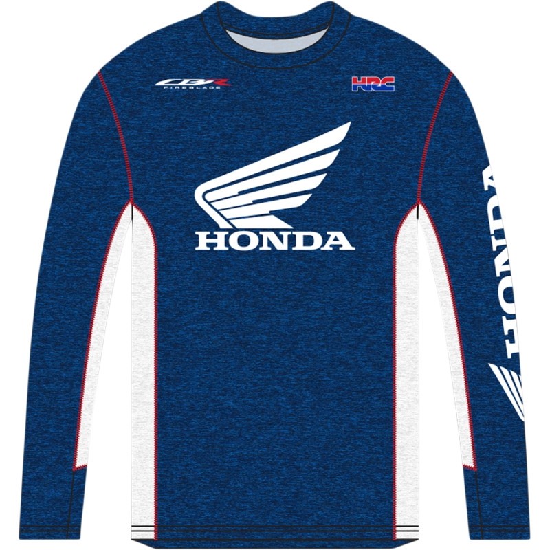 Honda Long Sleeve T-Shirts TEE HONDA LS HRC NV/WH MD