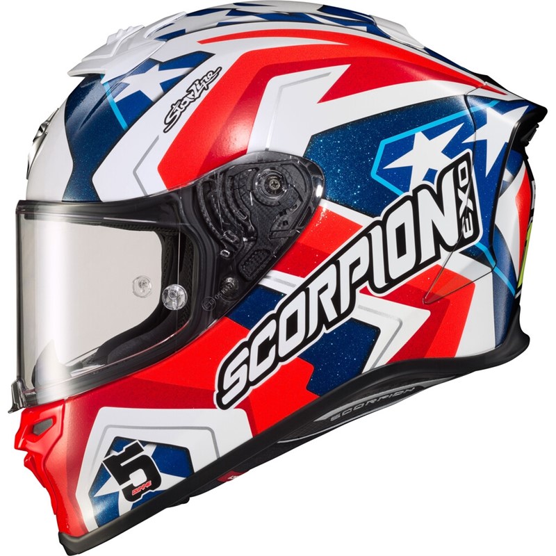 EXO-R1 Air Bautista LS Helmets EXO-R1 AIR FULL FACE HELMET BAUTISTA LS RED/WHITE/BLUE XL