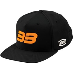 Snapback Hat - BB33 - Black/Orange