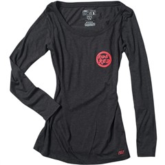 Honda Ride Red Womens Long Sleeve Shirts