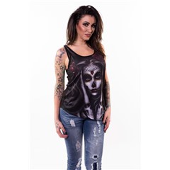 Skull Arm Tattoo Womens Tank Tops