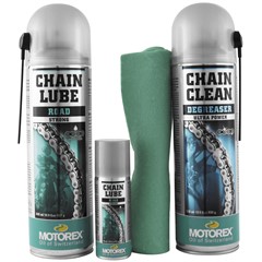 Street Bike Chain Clean & Lube Kit