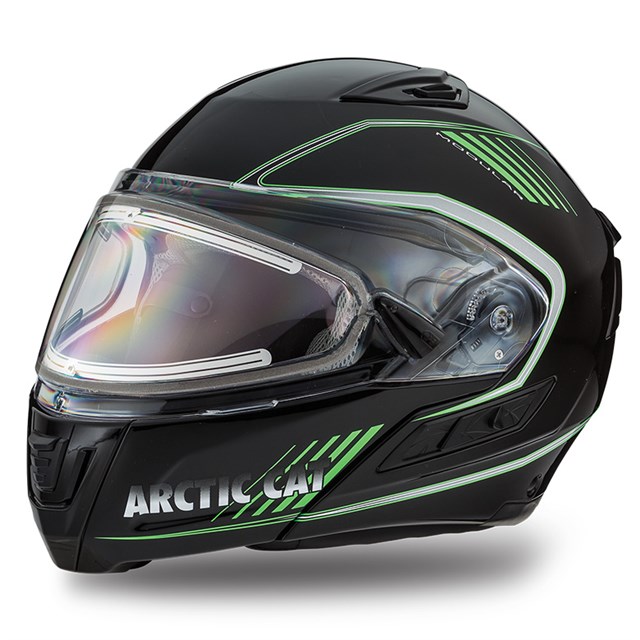 Green 5292-10_ Arctic Cat Adult Modular Helmet w/ Electric Shield