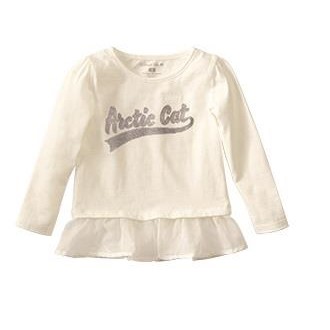Peplum Toddler Shirt TSHT, PEPLUM L/S 2T