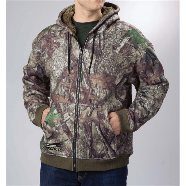 true timber high pile fleece hoodie