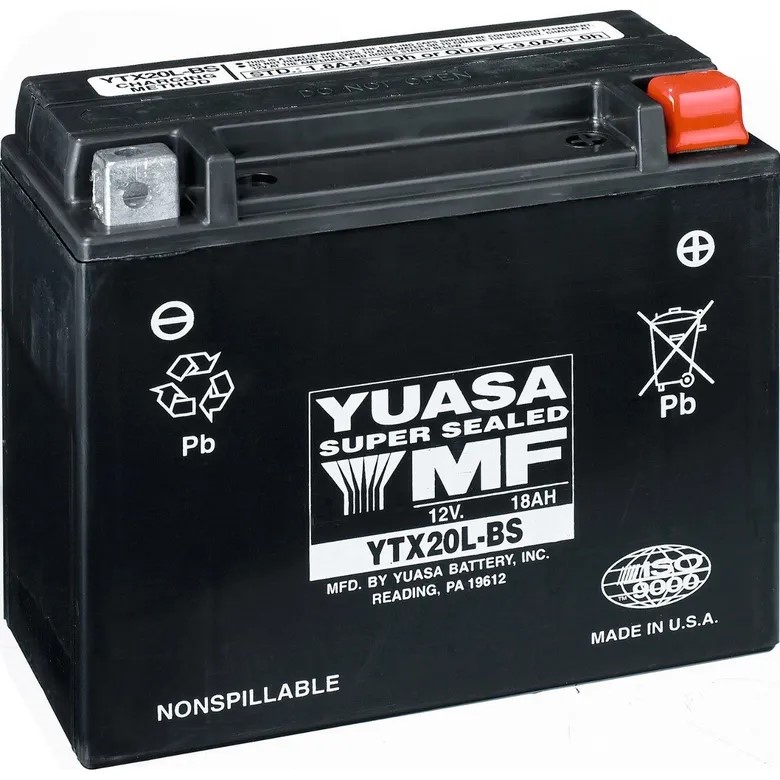 Odyssey PC545 Battery - Yuasa YTX20L-BS - YTX20HL-BS