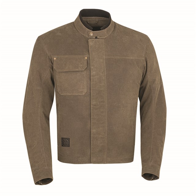 Men's Waxed Cotton Riding Jacket, Olive | Indian Parts Nation