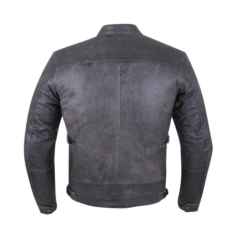 Men's Leather Phoenix Riding Jacket with Removable Lining, Black ...