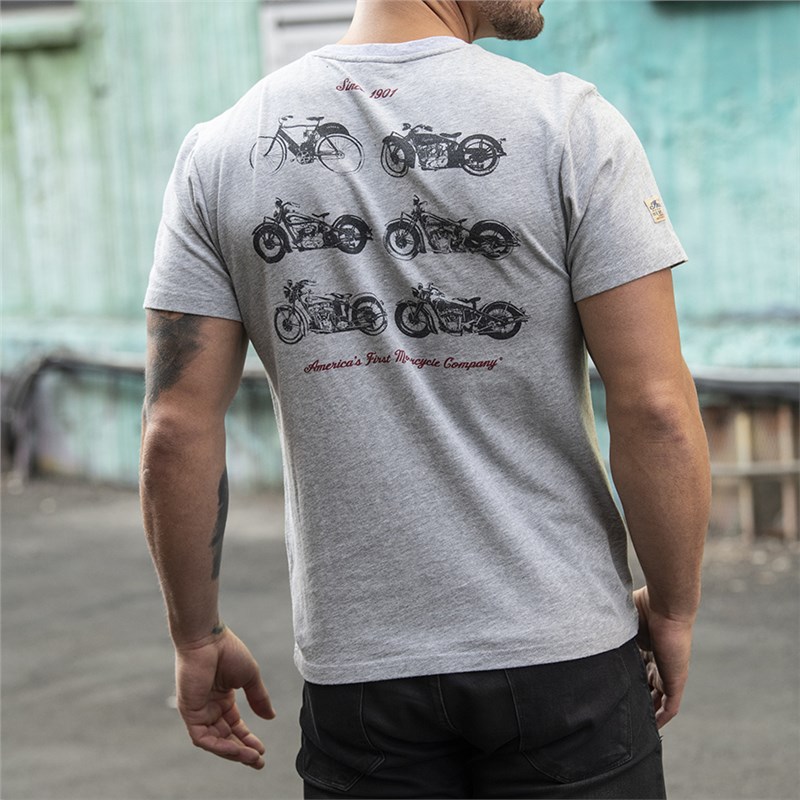 Men's Montage T-Shirt, Gray | Indian Parts Nation