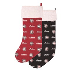 Christmas Holiday Stocking with Indian Logos - Set of 2
