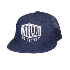 High Profile Denim Hat, Blue