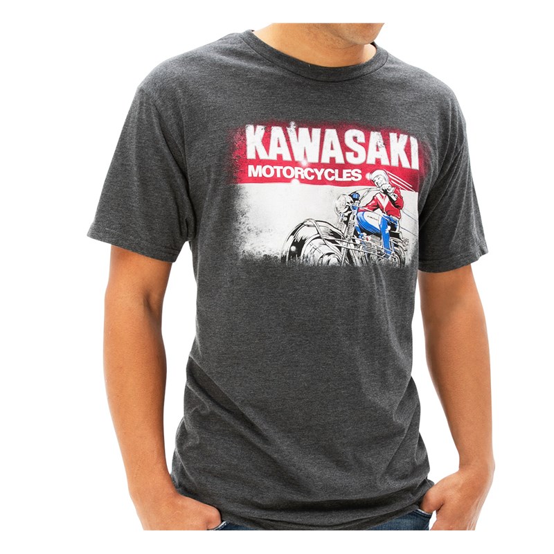 Kawasaki Heritage Logo Old School Sign T-Shirt