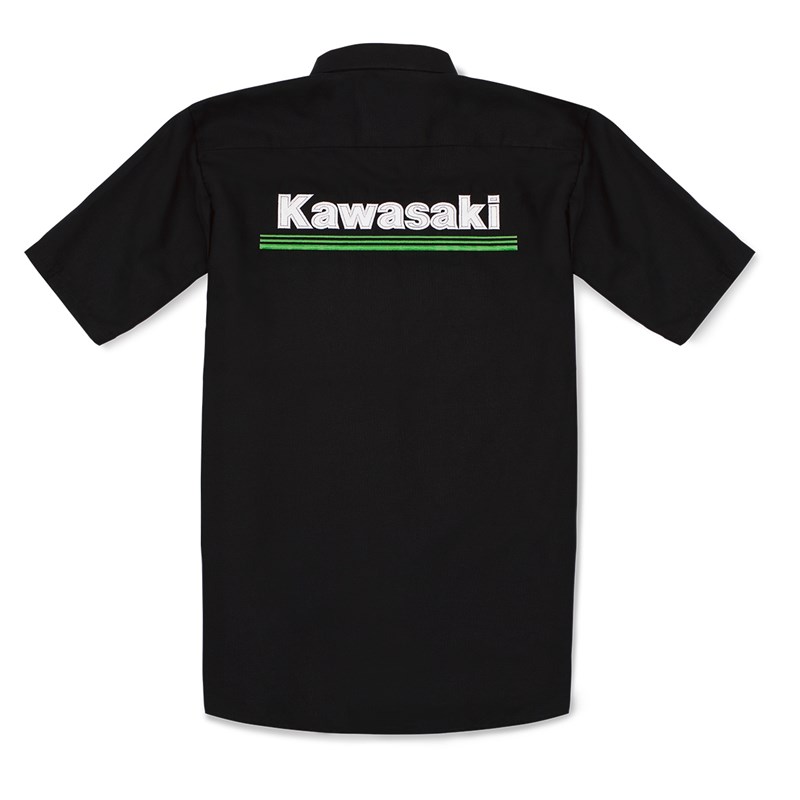 Kawasaki 3 Green Lines Workshirt