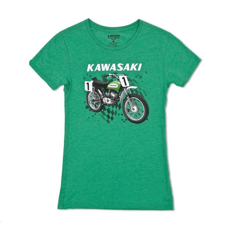 Women's Kawasaki Heritage Moto T-Shirt