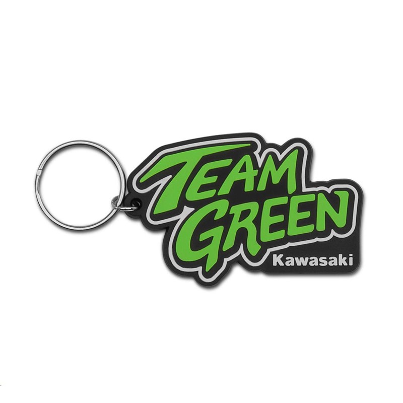 Team Green Rubber Keychain K TEAMGREEN KEYCHAIN