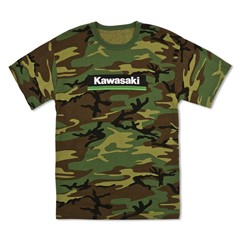 Kawasaki 3 Green Lines Camo T-Shirt