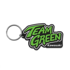 Team Green Rubber Keychain