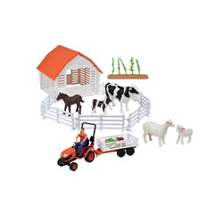 Tractor with Farm Animals Playset