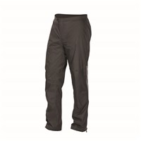 Unisex Full-Zip Packable Waterproof Pants with Lower Leg Zips, Gray
