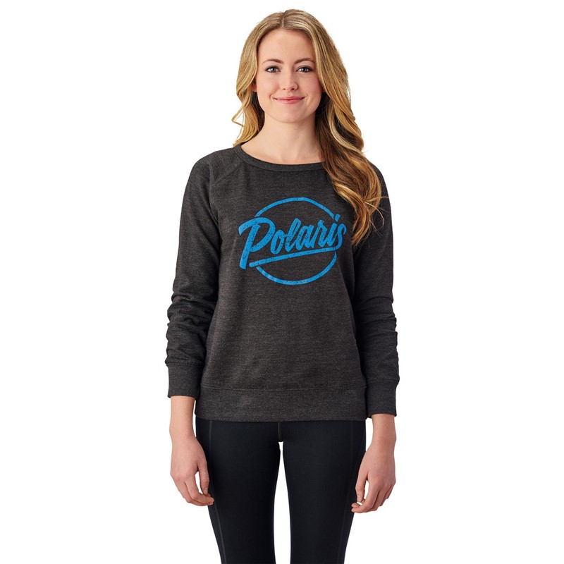 Women’s Crew Sweatshirt with Script Polaris® Logo Women’s Crew Sweatshirt with Script Polaris® Logo