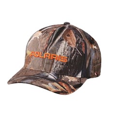 Men's Snapback Hat with Orange Logo, Camo